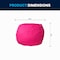 Flash Furniture Bean Bag Chair, 30 in W 30" L 18" H DG-BEAN-SMALL-SOLID-HTPK-GG - alternate 8